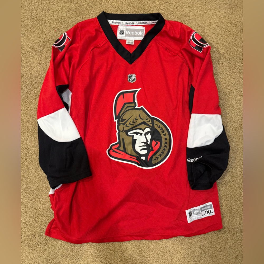 Ottawa Senators-RYAN- Youth Reebok NHL Red and Black Jersey